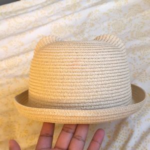 Cute bear ears straw hat ! Never used !